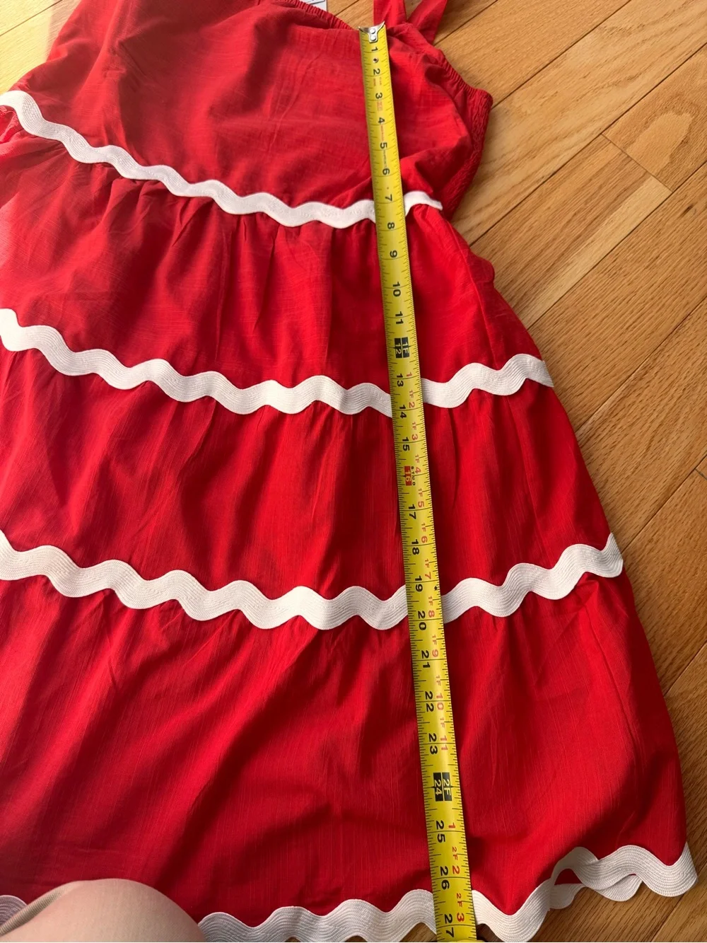 Red  Ric-rac  Sundress - Picture 6 of 8